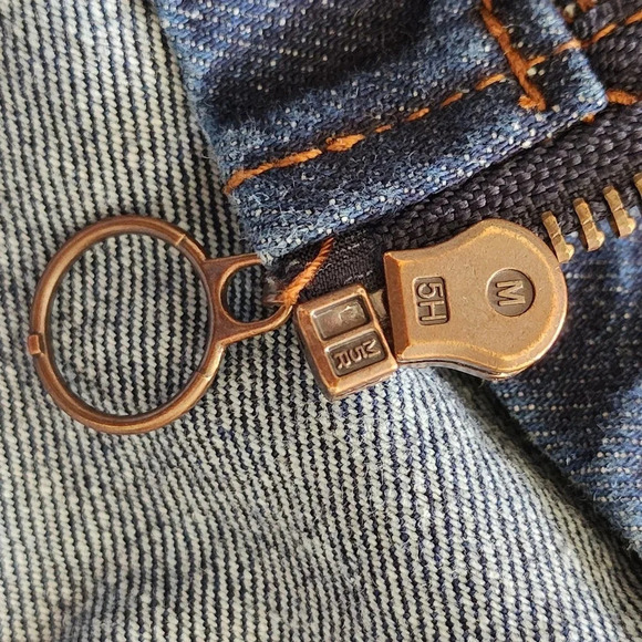 Altar'd State Womens Dark Wash Denim Jean Zip Mini Skirt Dark Blue Size Medium - Picture 8 of 10